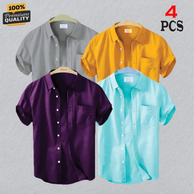 4 Pes Combo Short Sleeve Shirt -