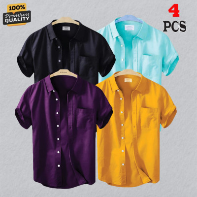 4 Pes Combo Short Sleeve Shirt -