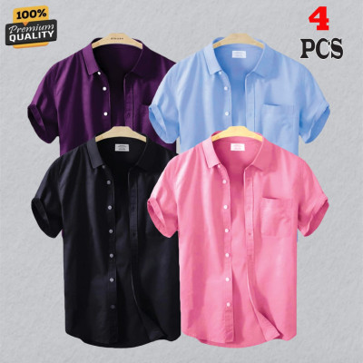 4 Pes Combo Short Sleeve Shirt -