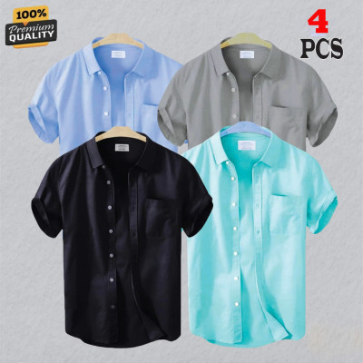 4 Pes Combo Short Sleeve Shirt -