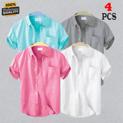 4 Pes Combo Short Sleeve Shirt -