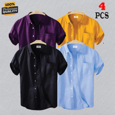 4 Pes Combo Short Sleeve Shirt -