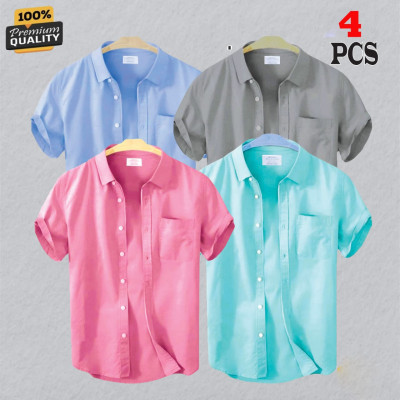 4 Pes Combo Short Sleeve Shirt -