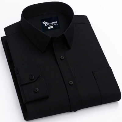 1 Pes Premium Quality Formal Shirt - BLACK.