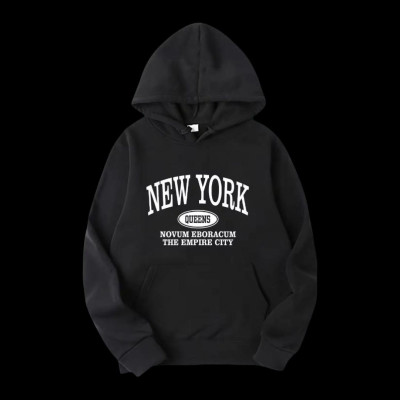 Premium Quality Hoodie For Men's - Black New York.