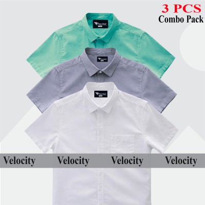 Premium Quality 100% Oxford Cotton Fabric Short Sleeve Shirt For Men's - .