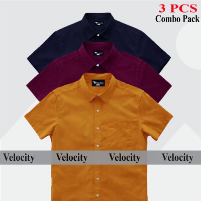 Premium Quality 100% Oxford Cotton Fabric Short Sleeve Shirt For Men's -