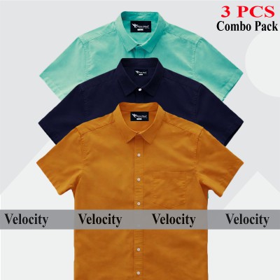 Premium Quality 100% Oxford Cotton Fabric Short Sleeve Shirt For Men's -
