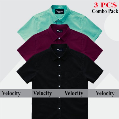 Premium Quality 100% Oxford Cotton Fabric Short Sleeve Shirt For Men's -