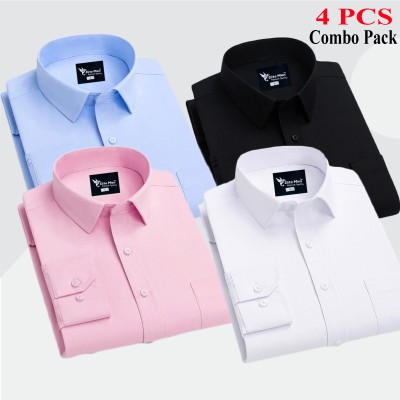 4 Pes Combo Premium Quality Formal Shirt -.