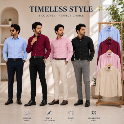 4 Pes Combo Premium Quality Formal Shirt