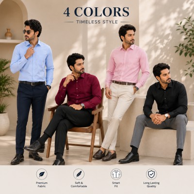 4 Pes Combo Premium Quality Formal Shirt -